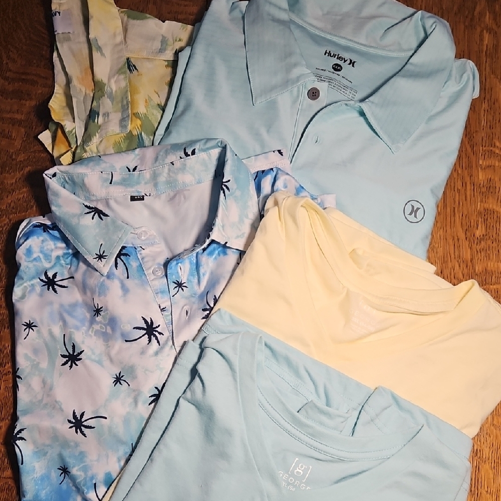Men's Lot of 5 Summer Shirts 3XL